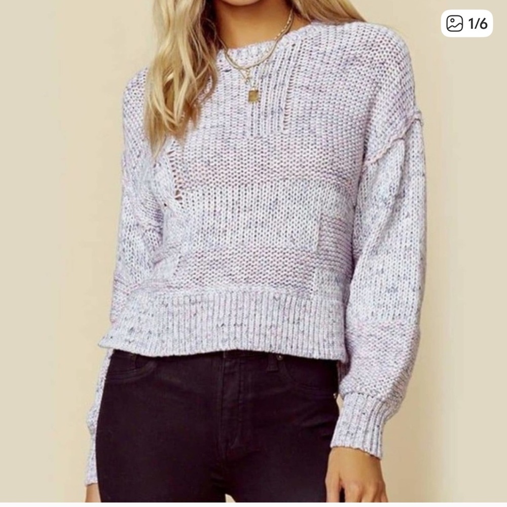 Blue life knit sweater